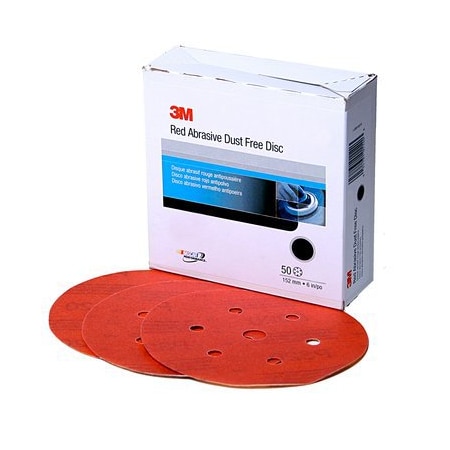 3M HOOK IT DISC RED 6" 220 GRIT BOX/50 3M1142